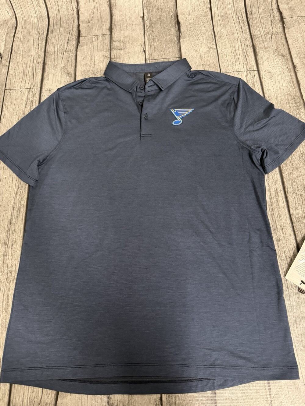 NWT Men's lululemon X NHL St. Louis Blues True Navy Evolution Polo XL